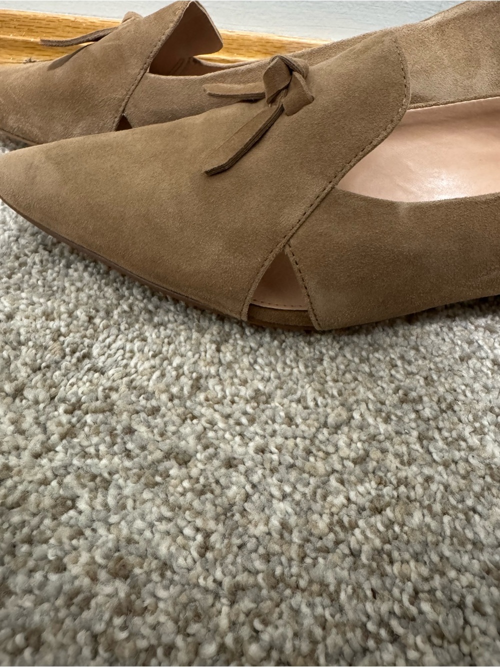 Cole Haan Womens Viola Skimmer Faux Suede Pointed Toe Loafers - Picture 6 of 9